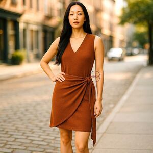 Free People Poppy Sweater Mini Sienna Dress Large
